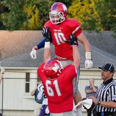 Colin Grunhard celebrates a TD