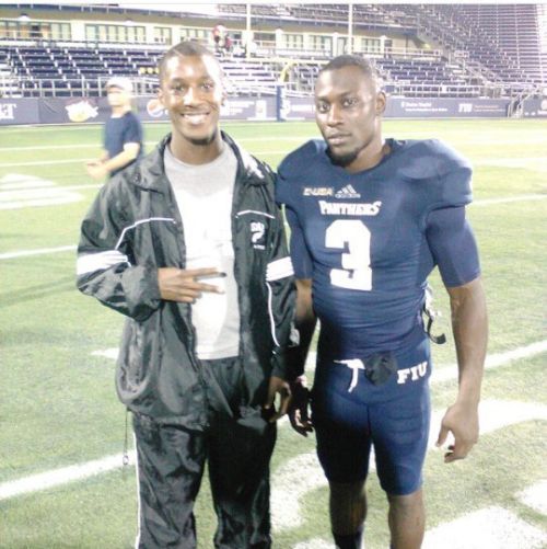 Langston at FIU with Richard Leonard