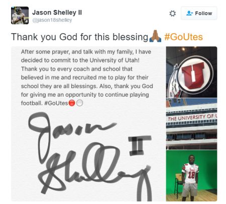 Jason Shelley commits to Utah