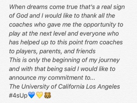 Jaylan Shaw UCLA statement